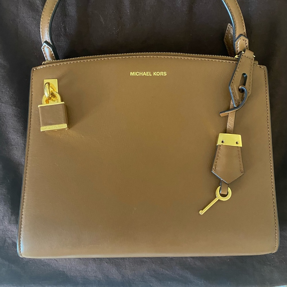 Michael Kors Brown Leather Crossbody